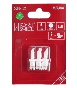 3 Ampoule Led De Rechange Pour Guirlandes Electriques 3V, 0,06W<Konstsmide, guirlandes lumineuses de Noël New