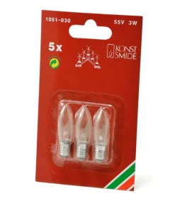 3 Ampoules De Rechange 55V, 3W Pour Chandelier Electrique 5 Lampes<Konstsmide, guirlandes lumineuses de Noël Cheap
