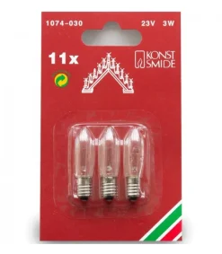 3 Ampoules De Rechange 23V, 3W Pour Chandelier Electrique 11 Lampes<Konstsmide, guirlandes lumineuses de Noël Flash Sale