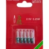 Ampoules De Rechange 2,5V - 0,25 W Pour Guirlande De Noël, Douille Verte<Konstsmide, guirlandes lumineuses de Noël Sale
