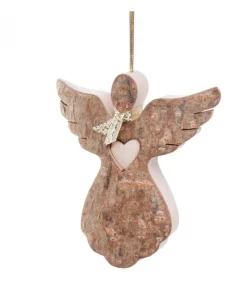 Ange De Noël A Suspendre Avec Un Coeur, 6,5 Cm<Waldfabrik, photophore en bois et étoile sapin de Noël Cheap