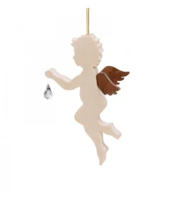 Ange En Bois D'Erable Avec Un Cristal Swarovski, Debout<Waldfabrik, photophore en bois et étoile sapin de Noël Outlet