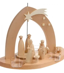 Arche Pyramide Moderne De Noël En Bois D'Aulne<Schalling, crèche moderne Fashion