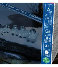 Bebes Pingouins Lumineux Led En Acrylique, 12,5 Cm<Konstsmide, guirlandes lumineuses de Noël Best Sale