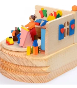 Boite A Musique Bois, L'Heure Du Coucher<Graupner, décoration de sapin de Noël, Déco Noël enfant Online