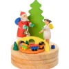 Boite A Musique En Bois, Père Noël Et Ange Blanc<Graupner, décoration de sapin de Noël, Déco Noël enfant Cheap