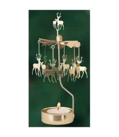 Bougeoir Carrousel Cerf Dore<Pluto Produkter, déco de Noël Scandinave Best