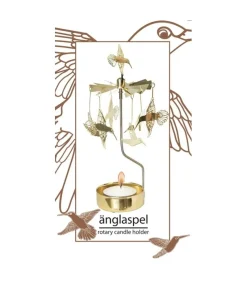 Bougeoir Carrousel Colibri En Metal Dore<Pluto Produkter, déco de Noël Scandinave Discount