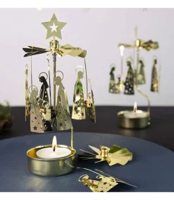 Bougeoir Carrousel Crèche Doree Nativite<Pluto Produkter, déco de Noël Scandinave Outlet
