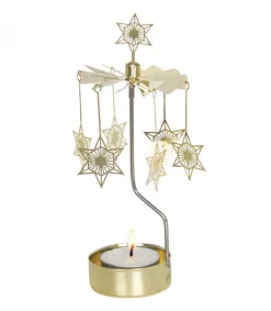 Bougeoir Carrousel Etoiles Dorees<Pluto Produkter, déco de Noël Scandinave Cheap