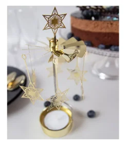 Bougeoir Carrousel Etoiles Dorees<Pluto Produkter, déco de Noël Scandinave Cheap