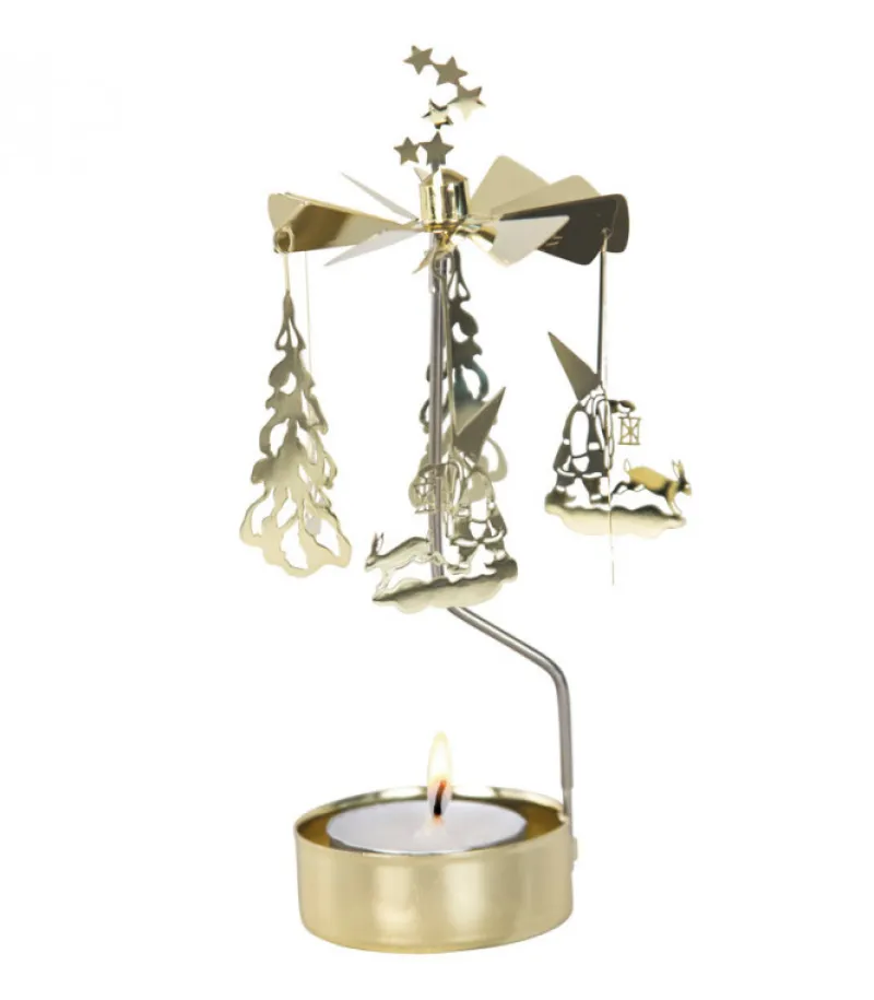 Bougeoir Carrousel Lutin Marchant Dans LÀ Neige<Pluto Produkter, déco de Noël Scandinave Best