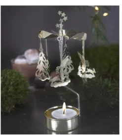 Bougeoir Carrousel Lutin Marchant Dans LÀ Neige<Pluto Produkter, déco de Noël Scandinave Best