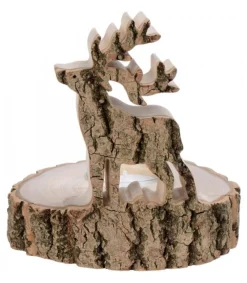 Bougeoir En Bois Brame Du Cerf, 13 Cm<Waldfabrik, photophore en bois et étoile sapin de Noël Clearance