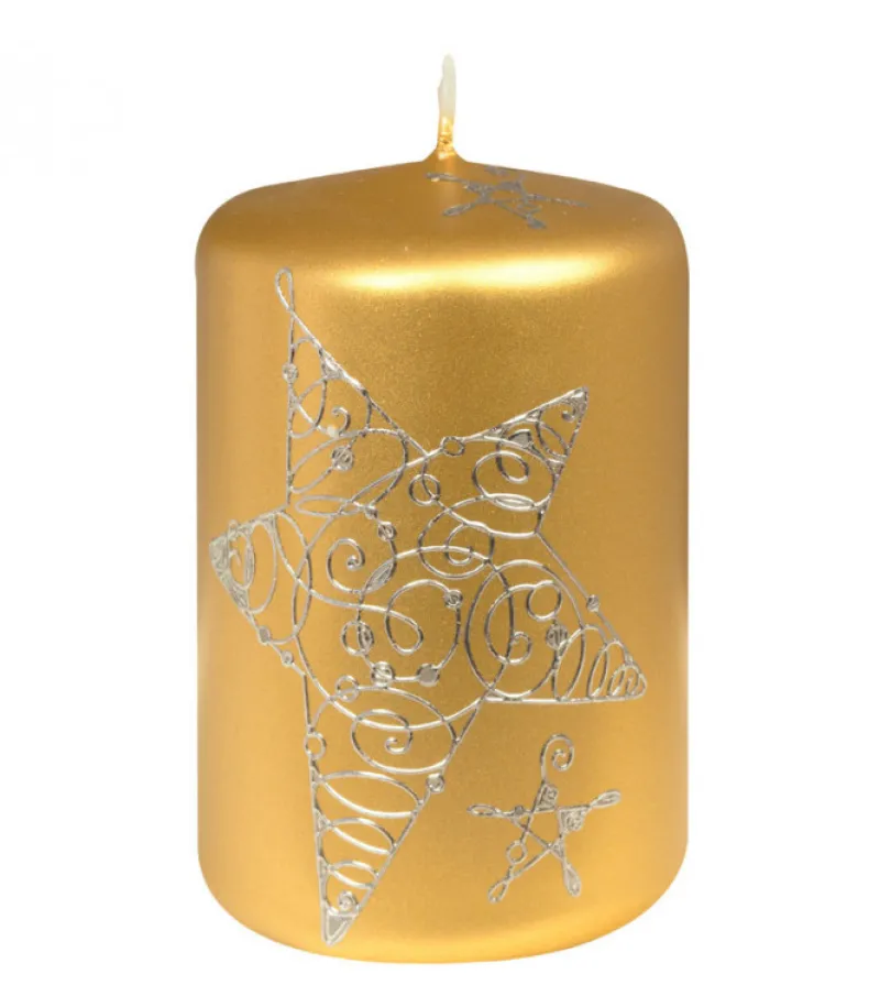 Bougie Décorative De Noël Avec Etoile, 9 Cm<Ewa Kerzen, bougies de Noël et bougies de l'Avent Clearance