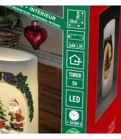 Bougie Led Père Noël Avec Petit Chien<Konstsmide, guirlandes lumineuses de Noël Best Sale