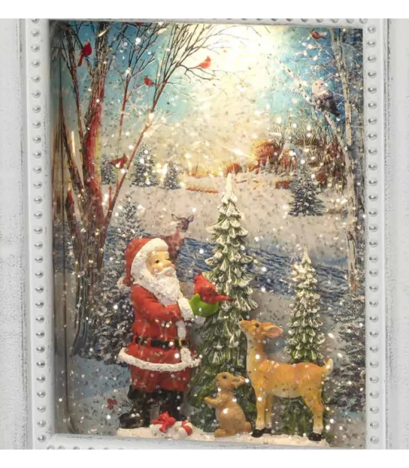 Cadre Photo Lumineux Père Noël Avec Animaux<Konstsmide, guirlandes lumineuses de Noël Shop