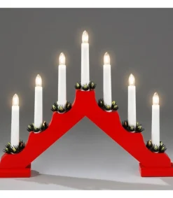 Chandelier De Noël Rouge À 7 Branches<Konstsmide, guirlandes lumineuses de Noël Store