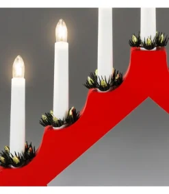 Chandelier De Noël Rouge À 7 Branches<Konstsmide, guirlandes lumineuses de Noël Store