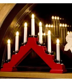 Chandelier De Noël Rouge À 7 Branches<Konstsmide, guirlandes lumineuses de Noël Store