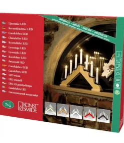 Chandelier De Noël Rouge À 7 Branches<Konstsmide, guirlandes lumineuses de Noël Store