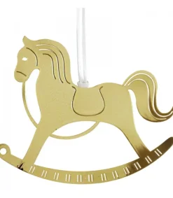 Cheval A Bascule Design En Metal Dore A Suspendre<Pluto Produkter, déco de Noël Scandinave New