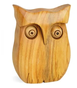 Chouette En Bois Poli, 9 Cm<Waldfabrik, photophore en bois et étoile sapin de Noël Flash Sale