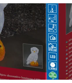 Chouette Lumineuse Led Acrylique, 36 Cm<Konstsmide, guirlandes lumineuses de Noël Clearance