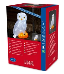 Chouette Lumineuse Led En Acrylique, 27 Cm<Konstsmide, guirlandes lumineuses de Noël Hot