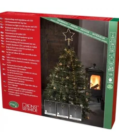 Cime Sapin De Noël, Voile Guirlande Avec Etoile Doree, 274 Diodes Led<Konstsmide, guirlandes lumineuses de Noël Shop