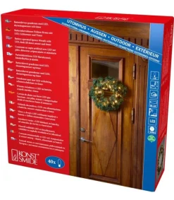 Couronne De Noël Lumineuse Sapin, 45 Cm<Konstsmide, guirlandes lumineuses de Noël Cheap