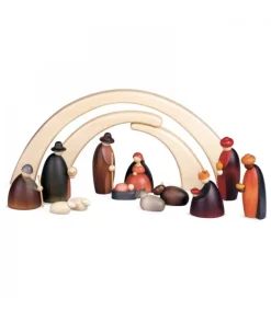 Crèche De Noël Complete Avec 12 Personnages 12 Cm<Köhler, Père Noël en bois Best Sale