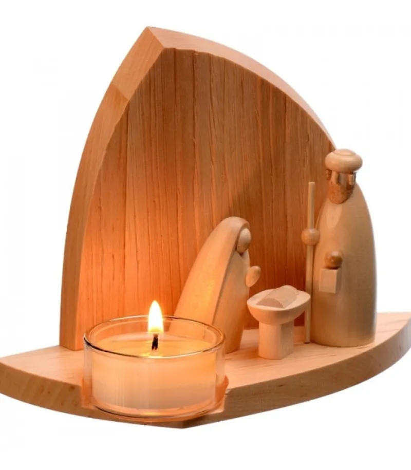 Crèche De Noël Moderne Avec Bougeoir<Schalling, crèche moderne New