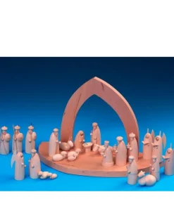 Crèche De Noël Vide A Fabriquer En Bois, 20 Cm<Schalling, crèche moderne Best Sale