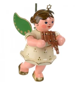 Déco Sapin De Noël, Ange Et Flute De Pan<Hubrig, figurines pour enfant Discount