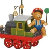 Déco Sapin Vintage, Ourson Et Petit Train<Hubrig, figurines pour enfant Best Sale