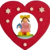 Décoration De Sapin De Noël, Coeur Avec Poupee<Graupner, décoration de sapin de Noël, Déco Noël enfant Clearance