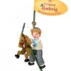 Décoration Sapin De Noël Vintage, Petit Garcon Sur Un Cheval En Bois<Hubrig, figurines pour enfant Outlet