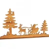 Diorama En Placage D'Olivier, Père Noël En Traineau Dans La Foret,12 Cm<Waldfabrik, photophore en bois et étoile sapin de Noël Sale