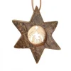 Etoile En Bois, Motif Cisele Crèche, 7 Cm<Waldfabrik, photophore en bois et étoile sapin de Noël New