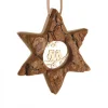 Etoile En Bois, Motif Cisele Hiboux, 7 Cm<Waldfabrik, photophore en bois et étoile sapin de Noël Sale