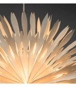 Etoile Lumineuse Electrique En Papier A Suspendre, Blanche, 60 Cm<Konstsmide, guirlandes lumineuses de Noël Online