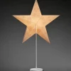 Etoile Lumineuse Electrique 5 Branches En Papier, Blanche, Sur Pied Blanc, 46 Cm<Konstsmide, guirlandes lumineuses de Noël Sale
