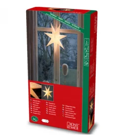 Etoile Lumineuse En Papier A Suspendre, 7 Branches, Blanche, 60 Cm<Konstsmide, guirlandes lumineuses de Noël Hot