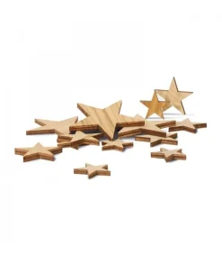 Etoiles Décoratives En Bois Pour Table De Noël<Waldfabrik, photophore en bois et étoile sapin de Noël Cheap