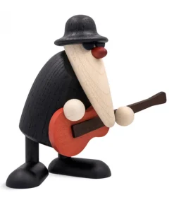 Figurine Musicien Jazz, Guitariste Avec Guitare Rouge<Köhler, Père Noël en bois Discount