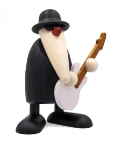 Figurine Musicien Jazz, Guitariste Avec Guitare Blanche<Köhler, Père Noël en bois Store