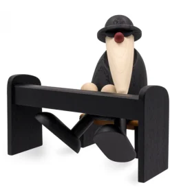 Figurine Musicien Jazz, Pianiste Avec Lunettes Noires<Köhler, Père Noël en bois Outlet