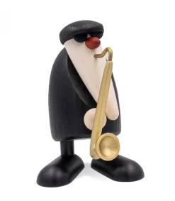 Figurine Musicien Jazz, Saxophoniste<Köhler, Père Noël en bois Best Sale