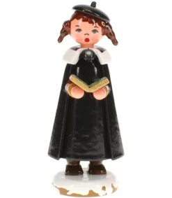 Fillette Chanteuse Avec Livre De Chants- Village De Noël Miniature<Hubrig, figurines pour enfant Store